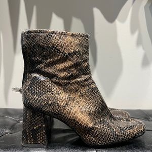 Snake Print Zara Booties